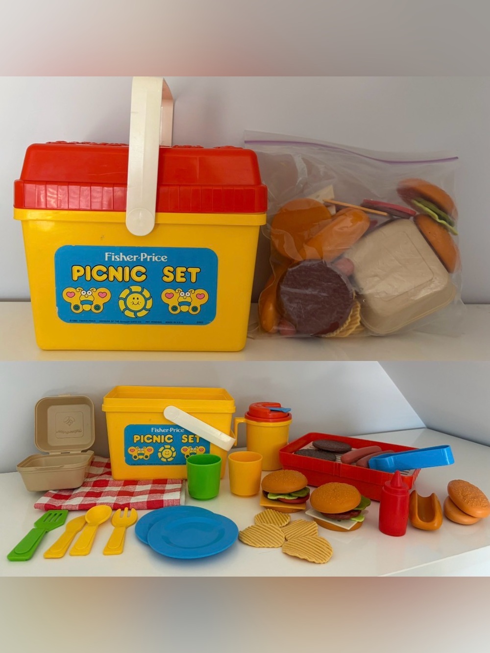 Vintage Fisher-Price Picnic Set